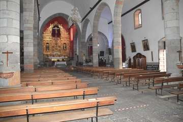 La Basílica de Telde, cerrada al culto para trabajos de fumigación y desinsectación/TA.
